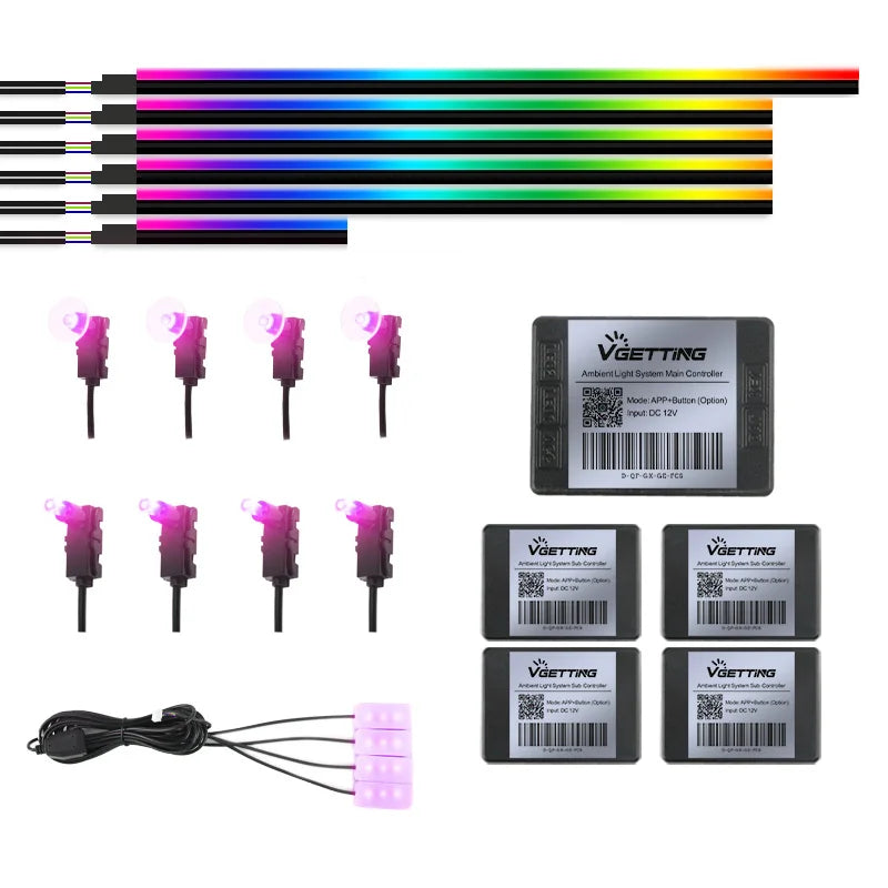 64-Color Car Ambient Light